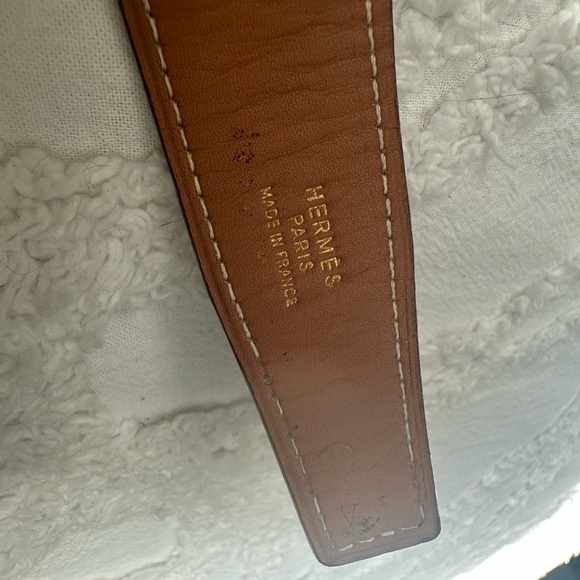 Hermès Constance H Belt Black with Brown Leather Gold Buckle 36 in -39 in - Picture 8 of 12